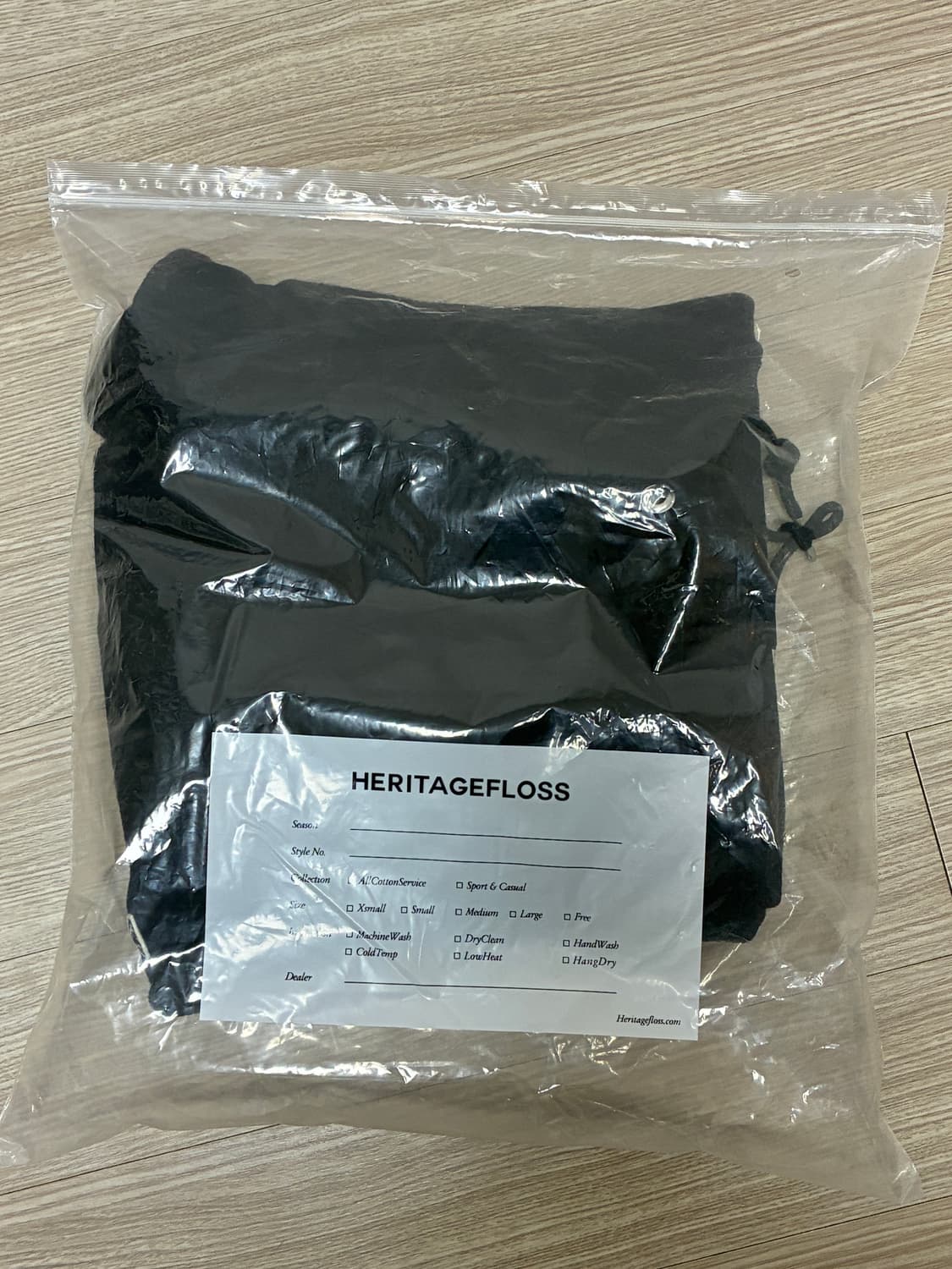 헤리티지플로스 알프레드 메리노 울 조거 팬츠 블랙 M 새상품 상품이미지4