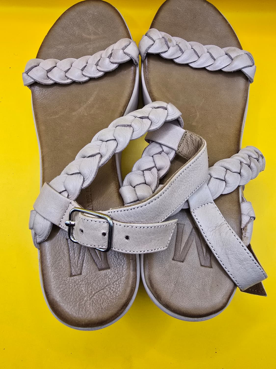 미소페 가죽 웨지샌들 230 / 약 6.5cm 상품이미지3