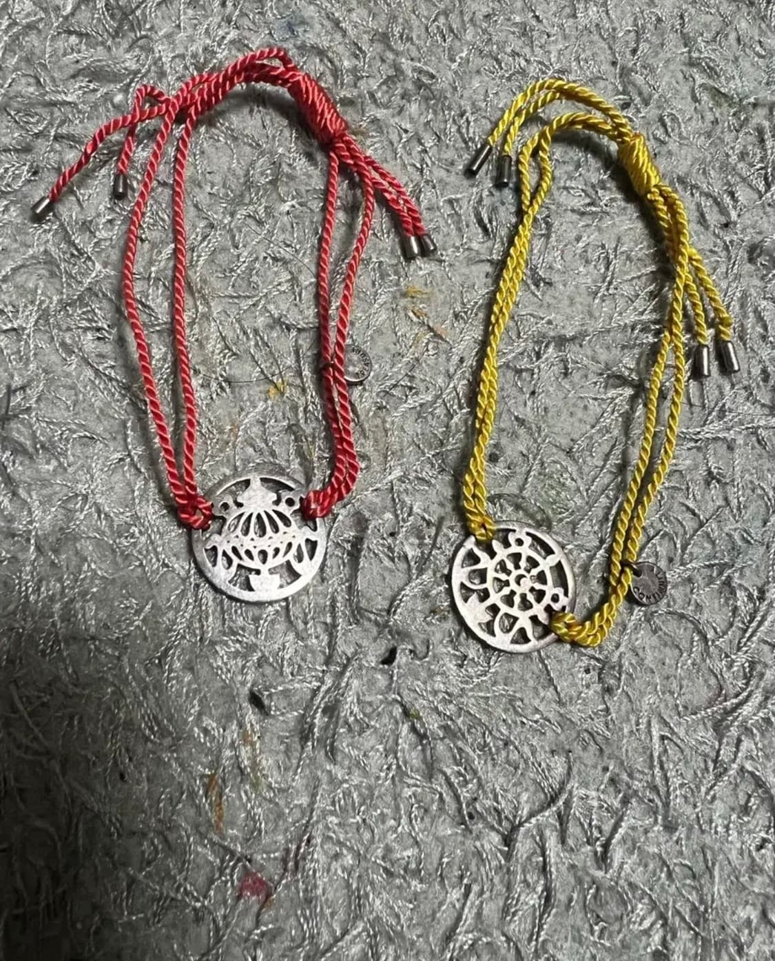 Truth 레어 매듭 레드/옐로우 커플팔찌 상품이미지3