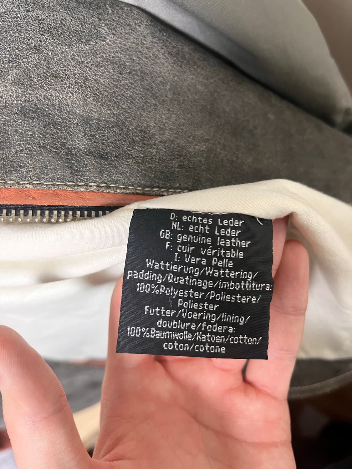 Tom tailor 빈티지 레더 레이싱 자켓 상품이미지4