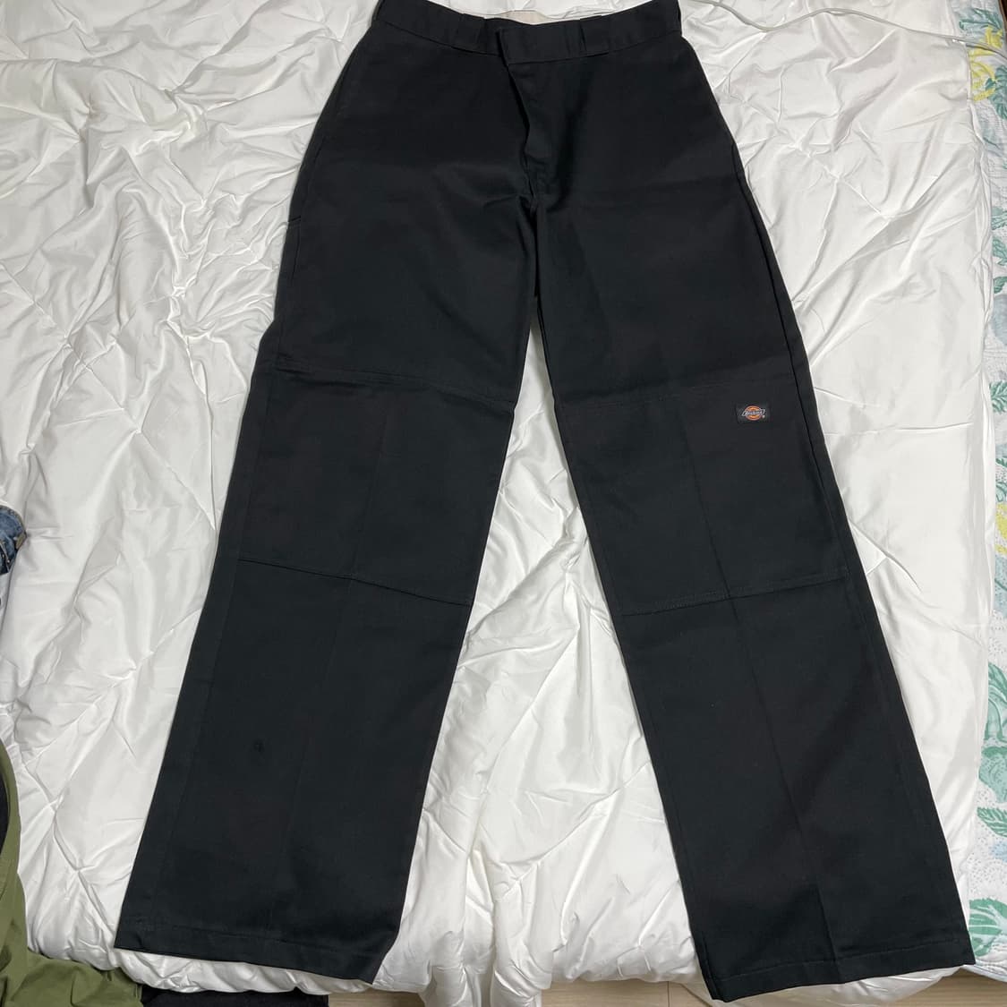 디키즈 루즈 핏 더블니 워크 팬츠 블랙 85283 상품이미지1