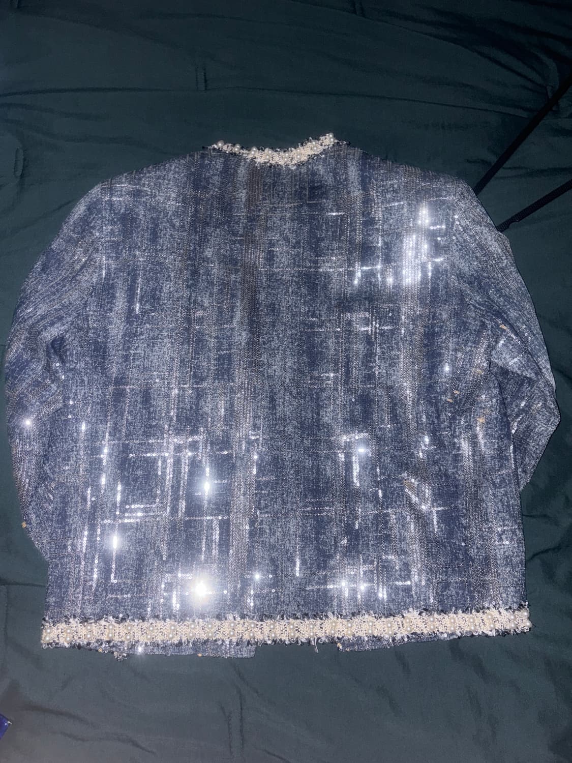 Pearl Glitter Tweed Jacket 상품이미지2