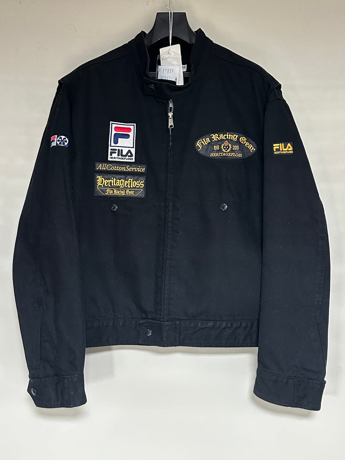(L) 헤리티지플로스 휠라 fila 레이싱 바이커 데님 자켓 상품이미지6