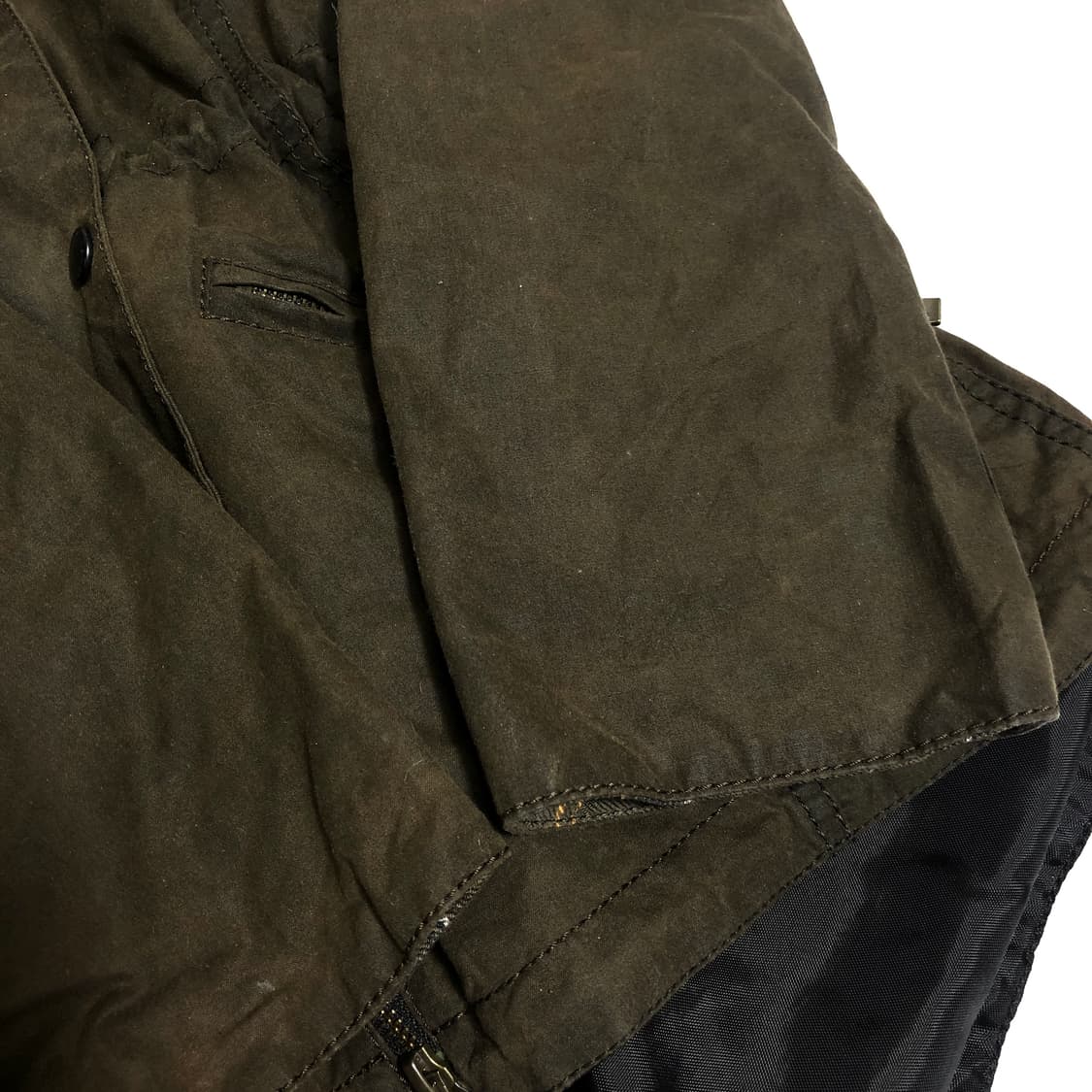 바버 빈티지 실크오일 왁스 자켓 UK10 상품이미지6