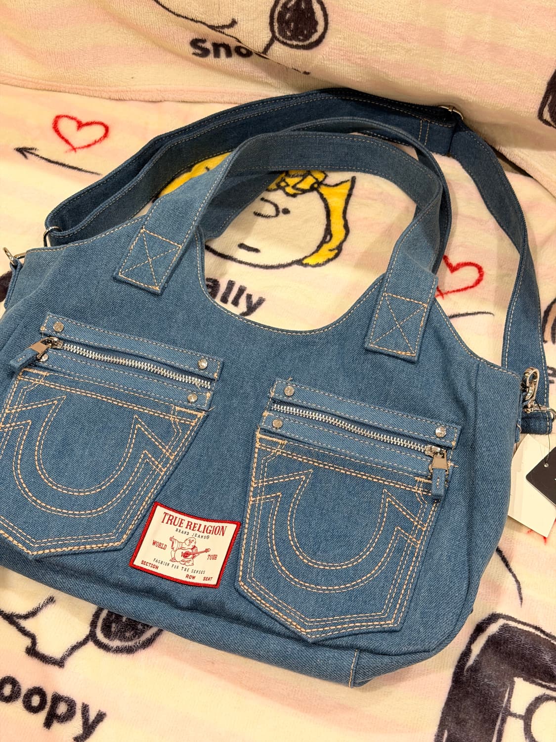 [신상✨블프세일] 트루릴리젼 숄더백 데님 빈티지 스티치 상품이미지1