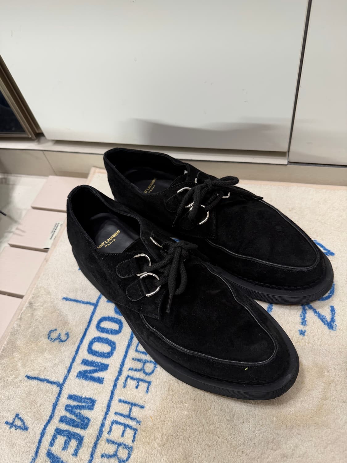 Saint Laurent Suede Derby Shoes 상품이미지1