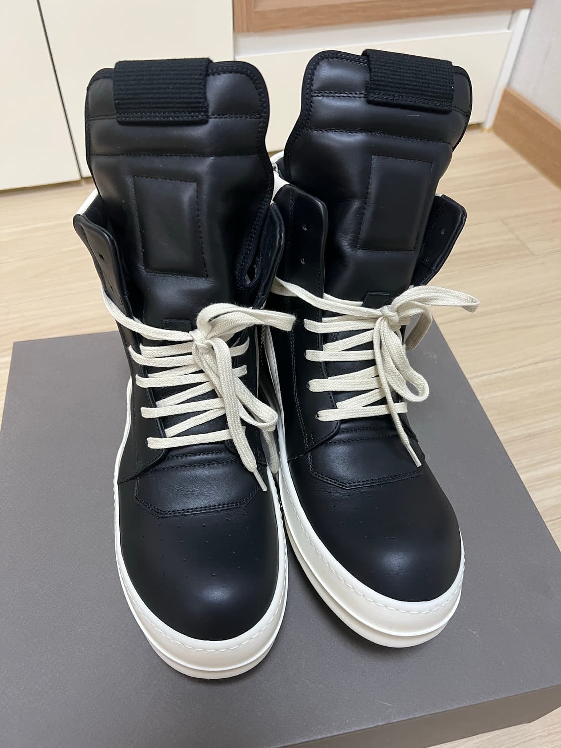 릭오웬스 지오바스켓 black/milk 41.5 상품이미지2