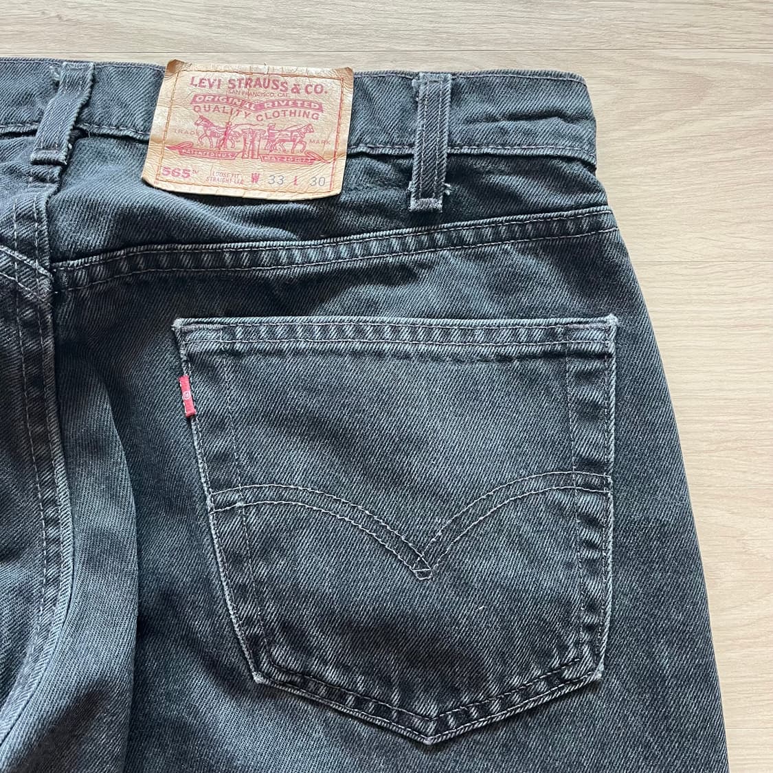 [33X30] 90s 빈티지 리바이스 565 블랙 상품이미지8