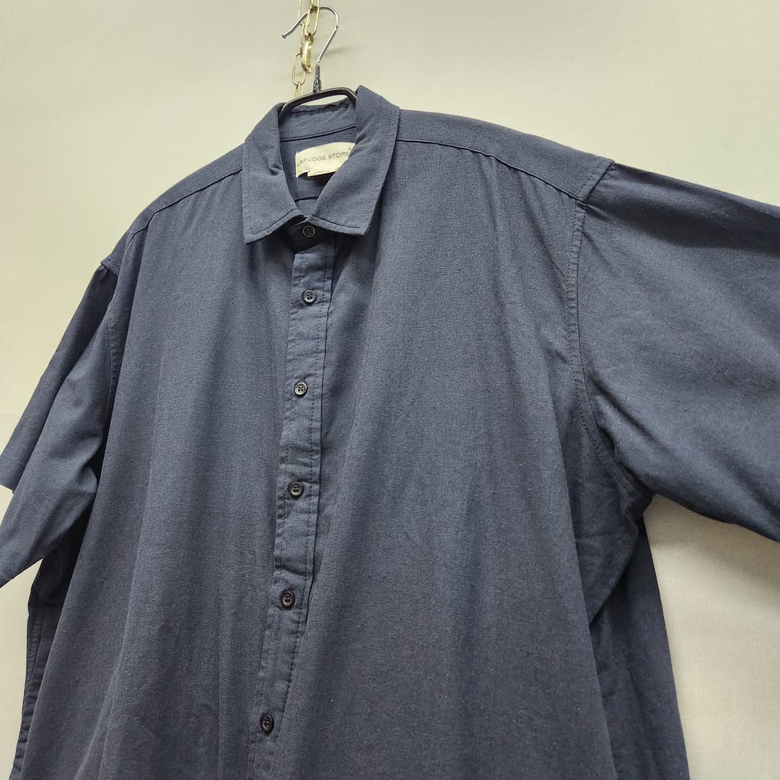 라퍼지스토어 시티보이 린넨혼방 오버핏 반팔셔츠 M(3XL) 상품이미지3