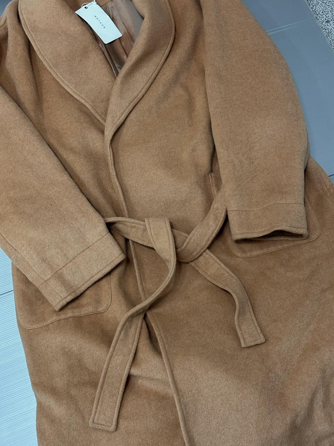 비슬로우 로브 코트 브라운 XL 상품이미지3