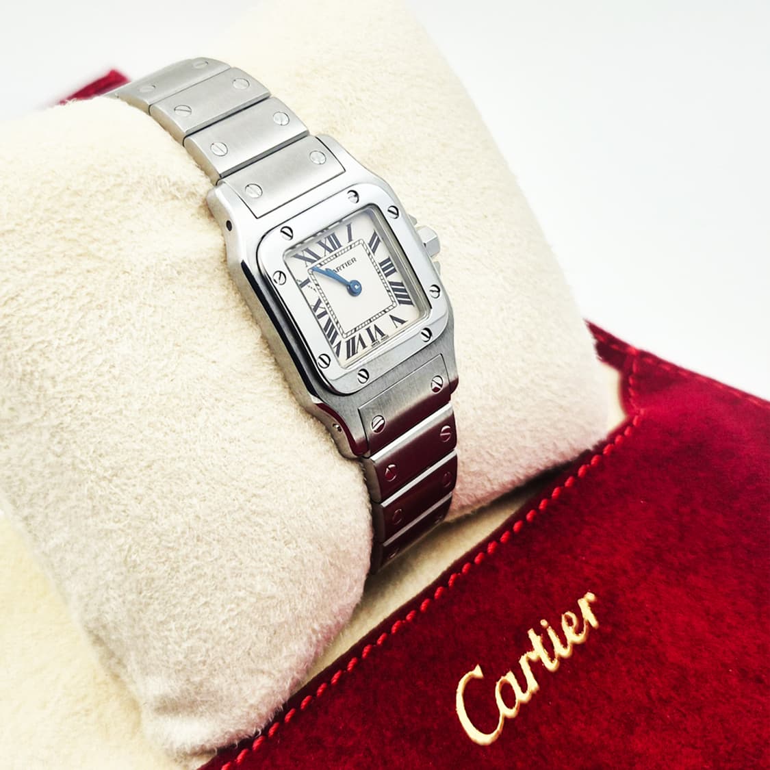 까르띠에 산토스 스틸 스몰사이즈 여성용 상품이미지3