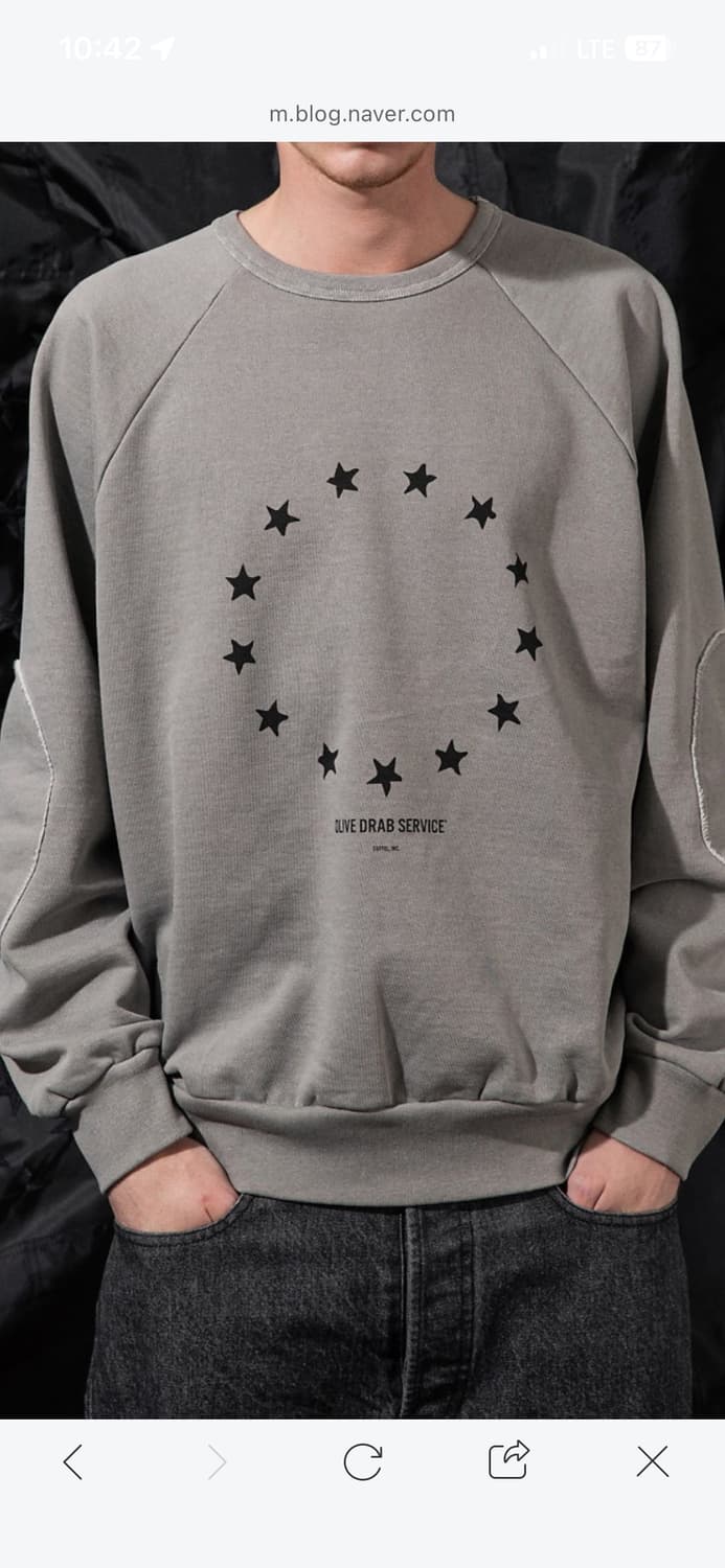 (구매) ODS 2-13 STARS SWEATSHIRT 상품이미지2