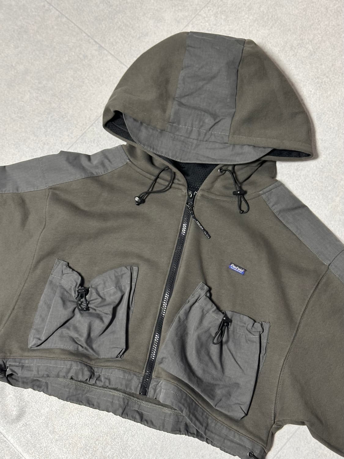 펜필드 크롭 포켓 후드집업 상품이미지2