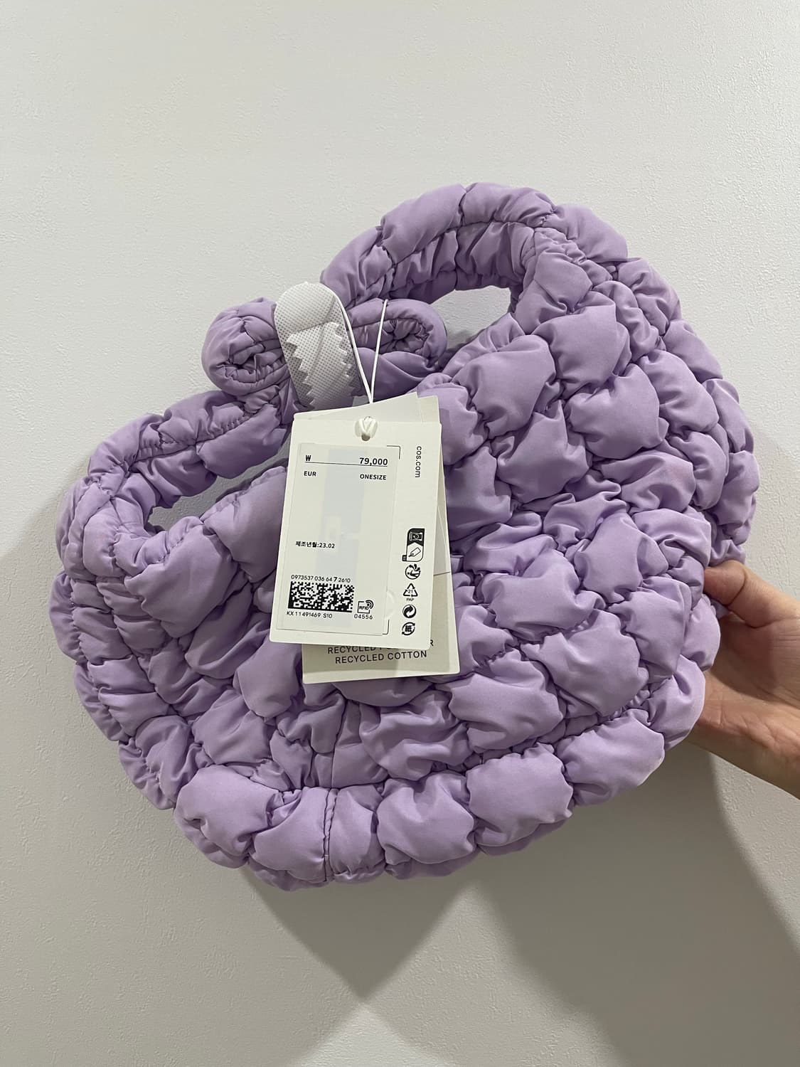 [새상품] COS 미니 구름백 연보라 상품이미지3