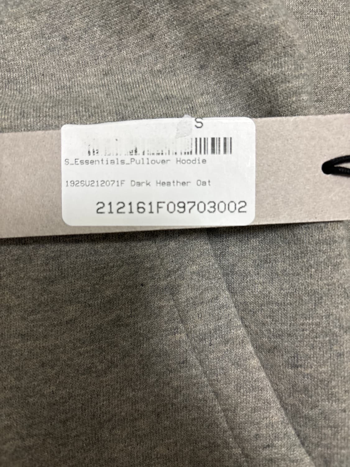 피어오브갓 에센셜 21FW 코어 컬렉션 후드 다크 헤더 오트밀 상품이미지7