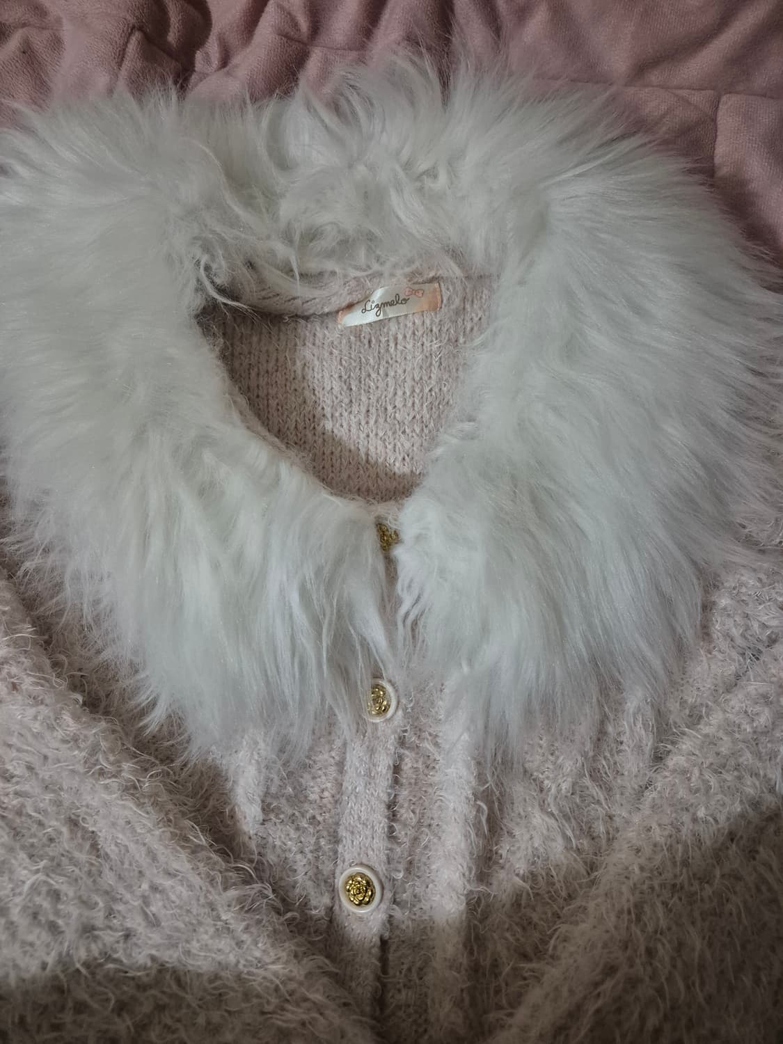 리즈리사 리즈멜로 퍼 원피스 대대장 고전 히메 갸루 상품이미지2