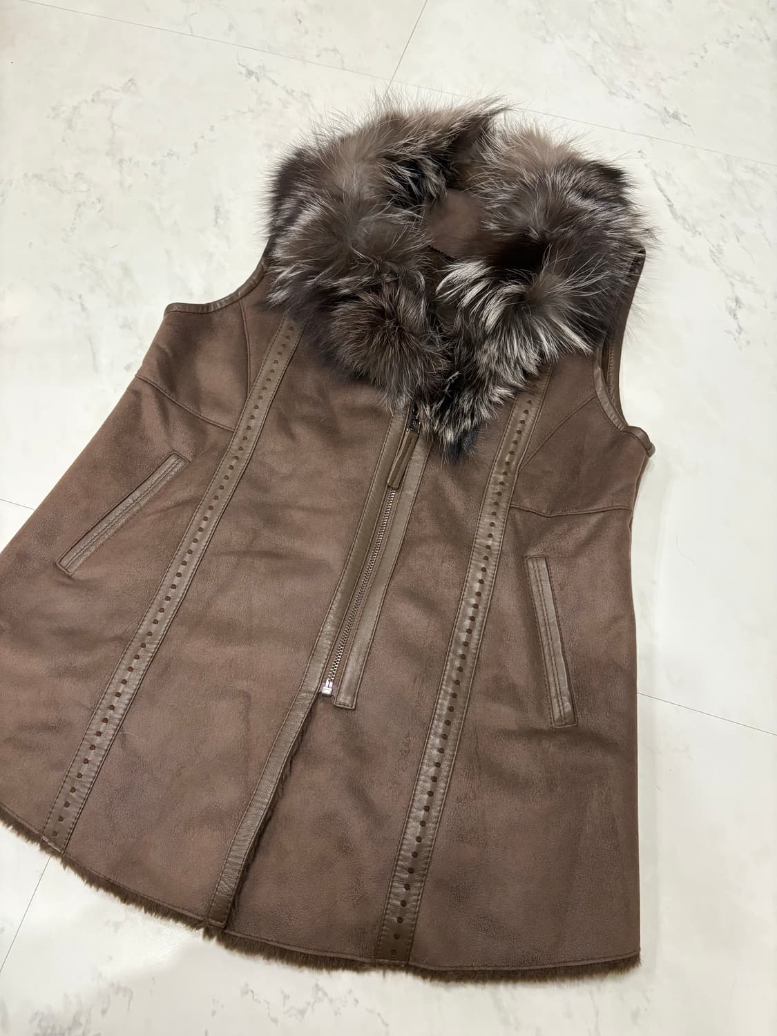 delvacchio sheepskin vest 상품이미지2