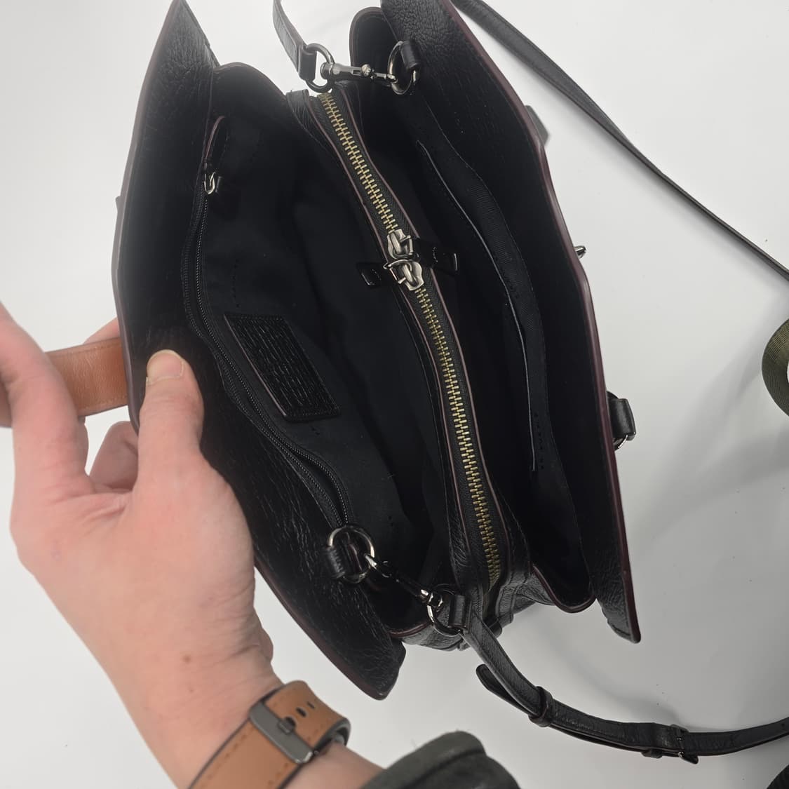 COACH 뉴욕 데님 패치워크 토트백 상품이미지6