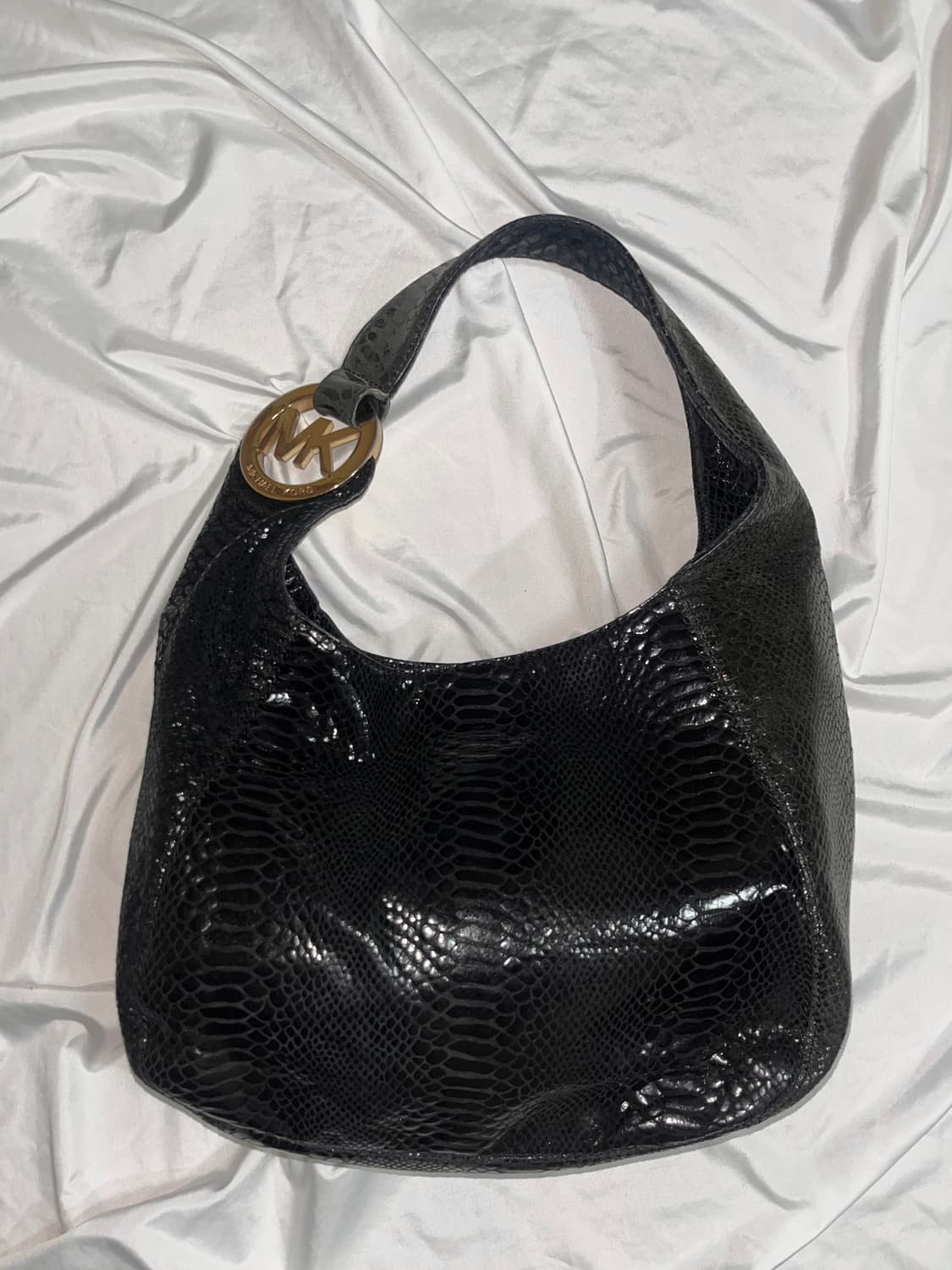 마이클 코어스 파이톤 뱀 레더 가죽 숄더백 호보백 상품이미지1