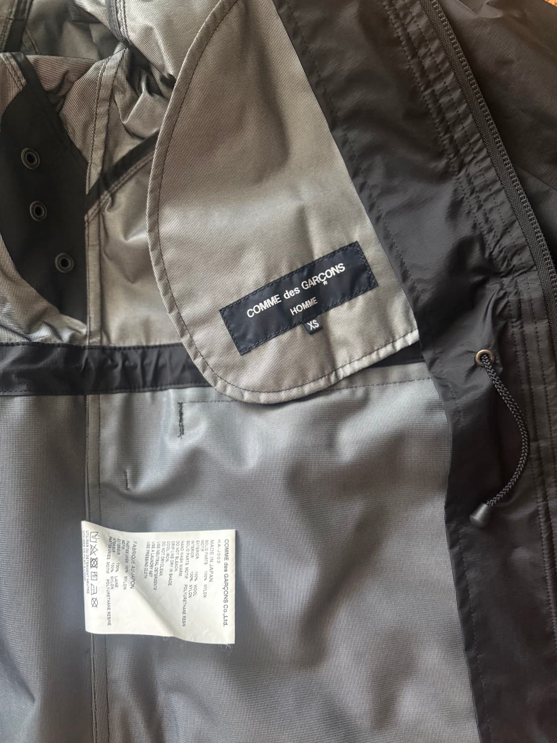 꼼데가르송 옴므 후드집업 파카 상품이미지9