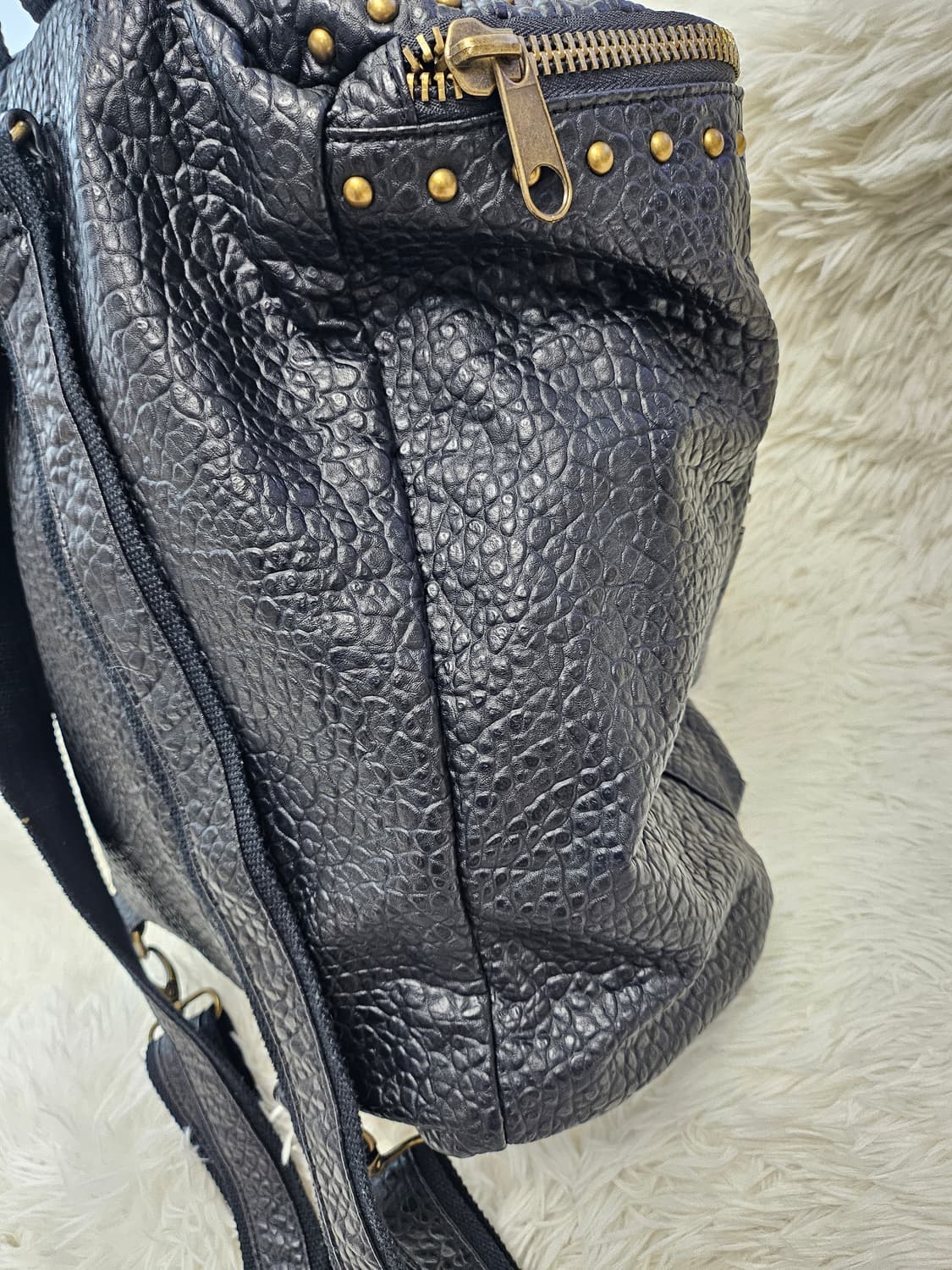 여성 비나티지 폴로 랄프로렌 데님 & 서플라이 인조 가죽 백팩 상품이미지3