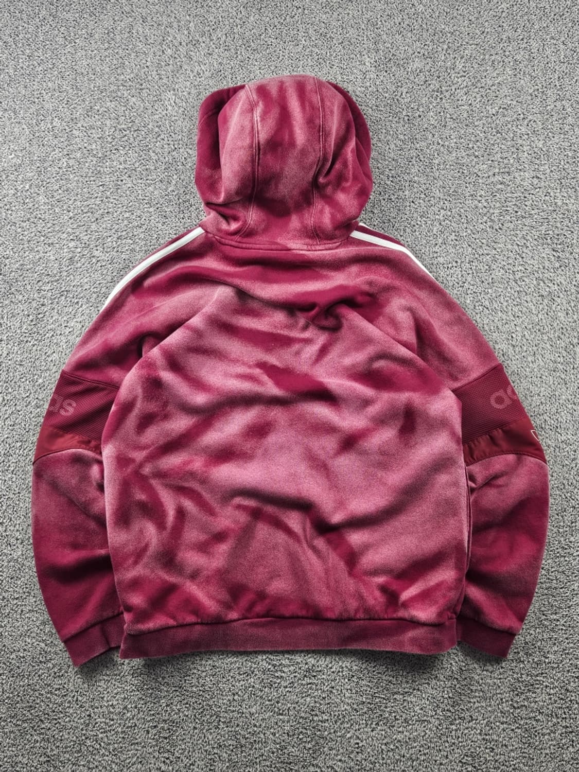 아디다스 다잉 워시드 커스텀 트레포일 후드 티셔츠 ( L )/ 10826 상품이미지5