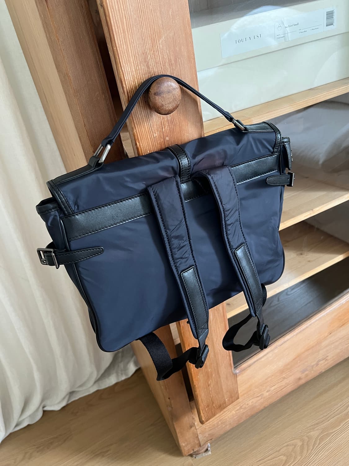 버버리 네이비 나일론 2way 백팩 토트백 상품이미지10