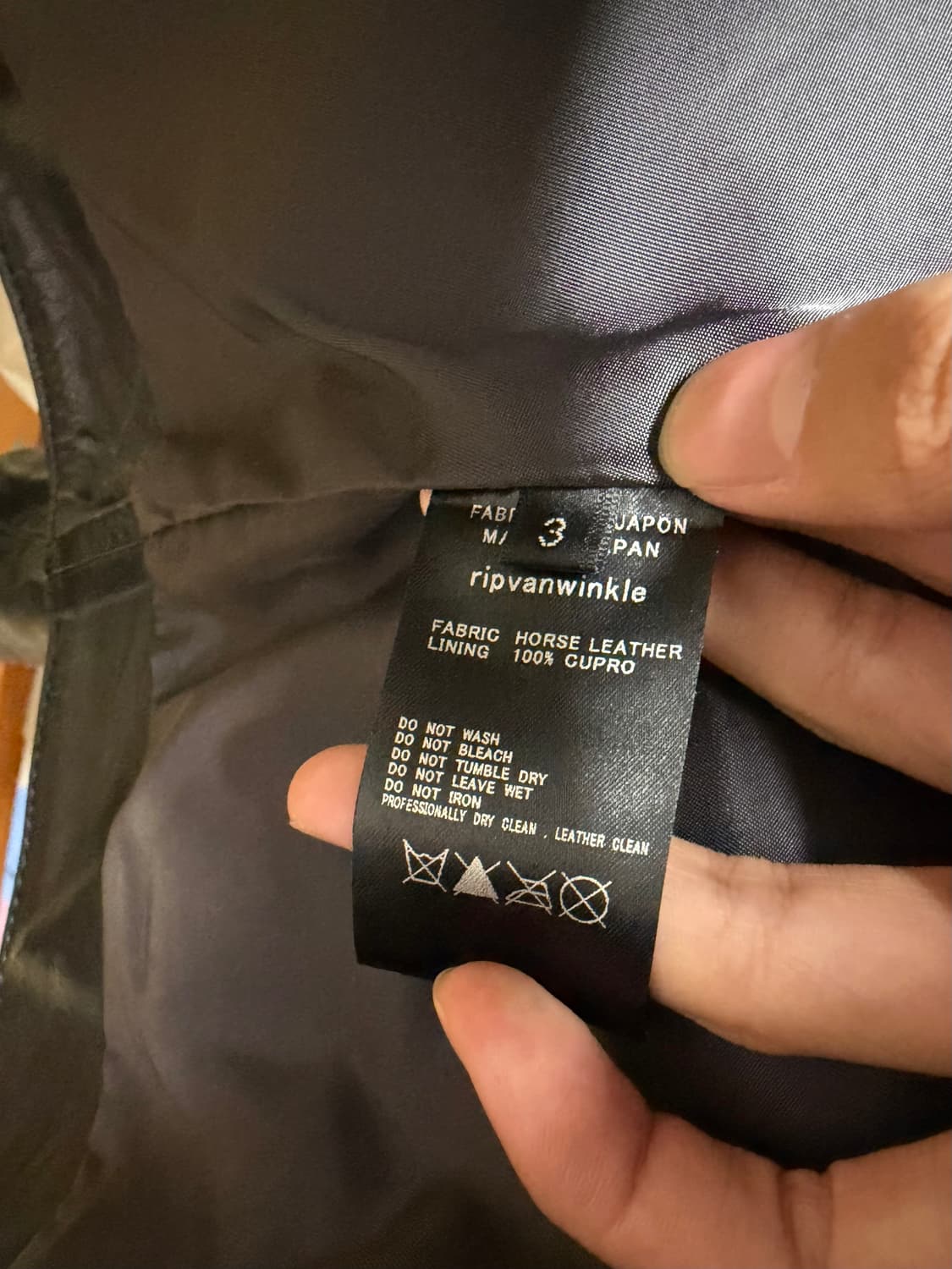Rip van winkle 홀스 하이드 하이넥 레더 자켓 3 상품이미지9
