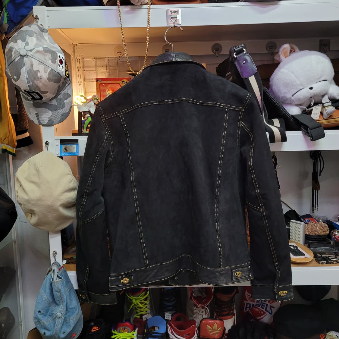 Union Made 유니온메이드 블랙 스웨이드 가죽 자켓 상품이미지2