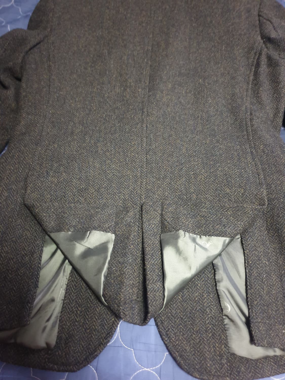 (빈티지) 더 클래스 10s 헤링본 행거치프 클래식 울 블레이저 (95) 상품이미지4