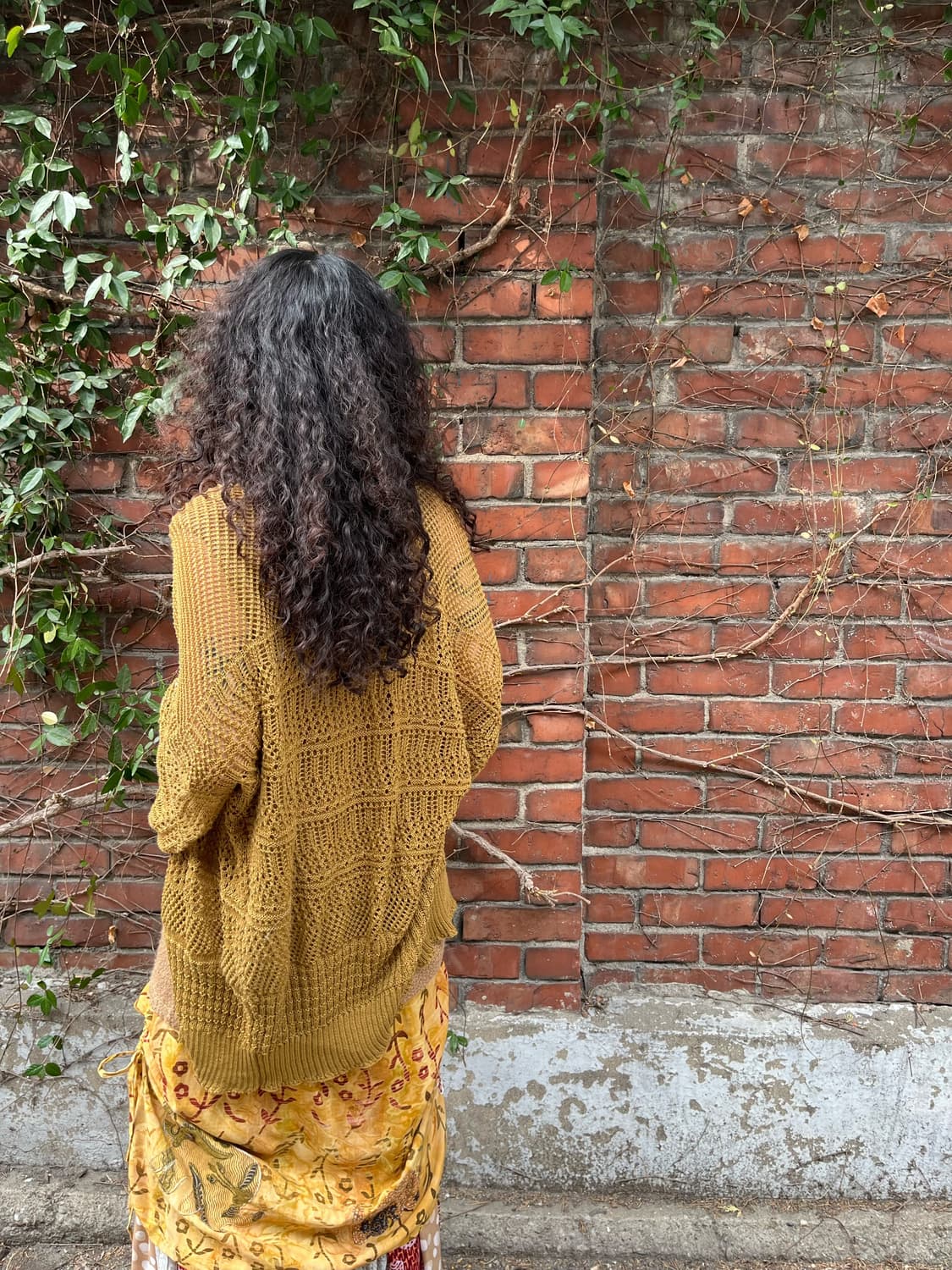 보헤미안 히피 그물 니트 가디건 상품이미지5