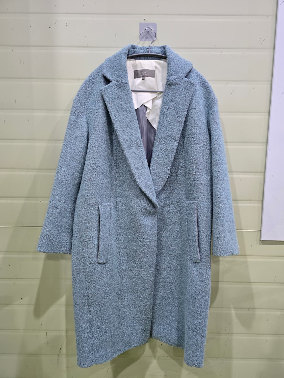 VOV 블루 모직 코트 상품이미지1