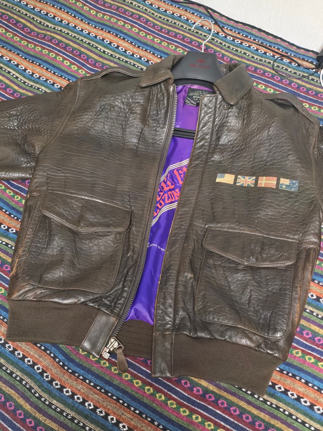 아비렉스 a-2 가죽자켓 상품이미지1