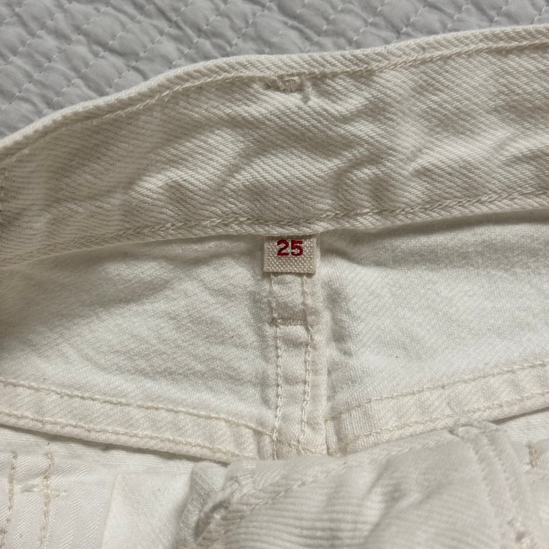 Levi‘s Strauss & co white denim skirt 상품이미지5