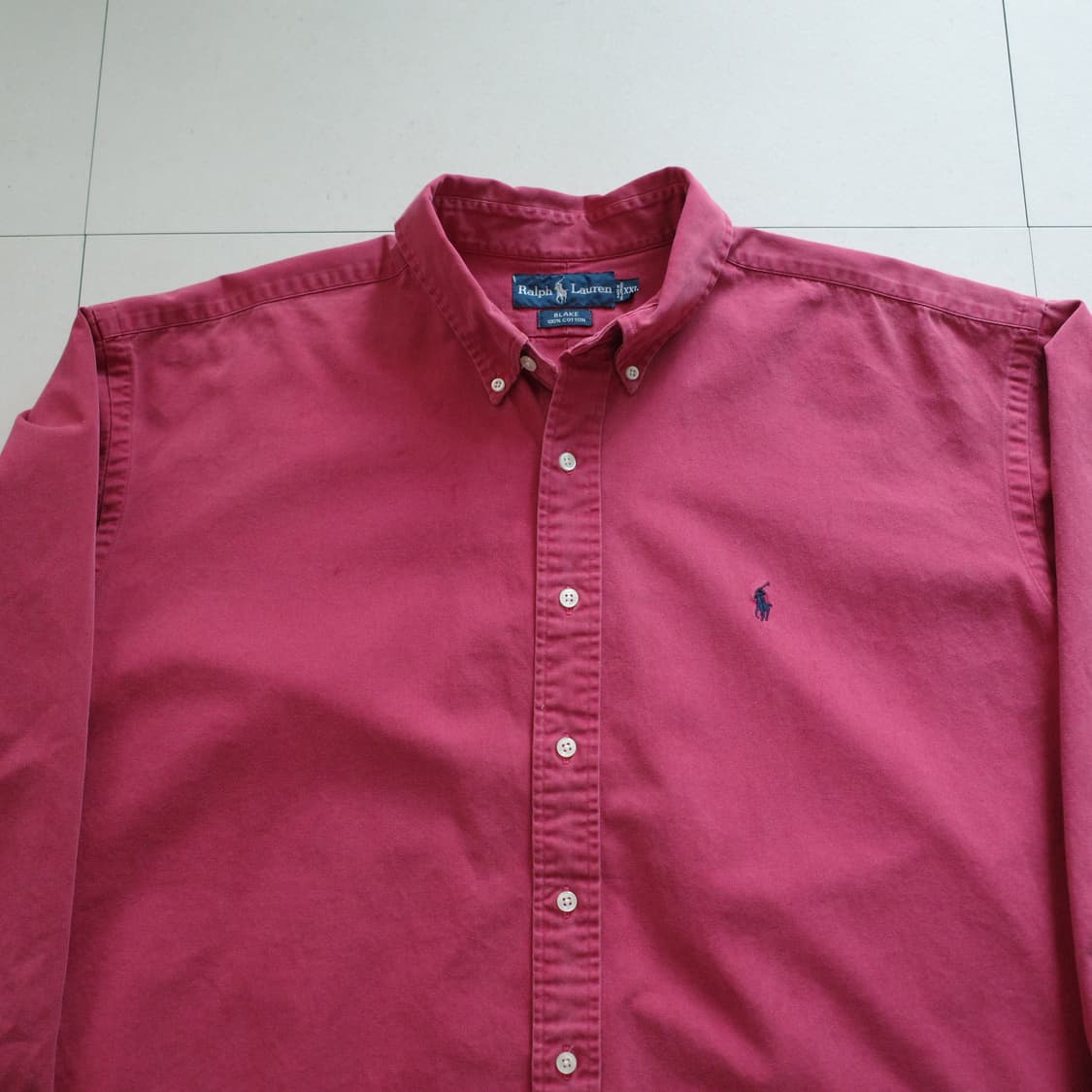 90s 폴로 랄프로렌 블레이크 남방 셔츠 XXL 상품이미지2
