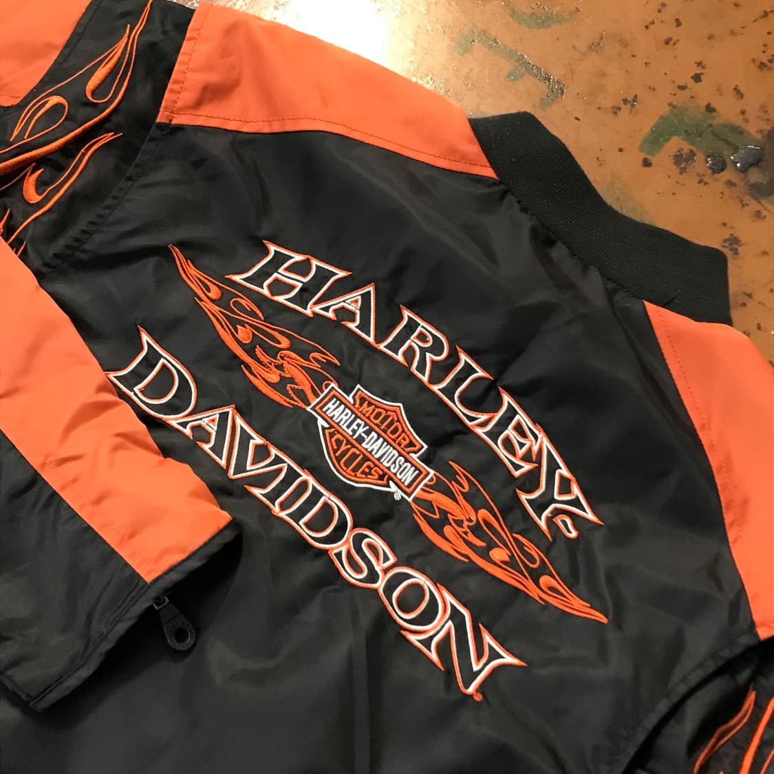 할리데이비슨 블랙 컬러링 바이커 자켓 남성 102 105 여성 오버핏 상품이미지3