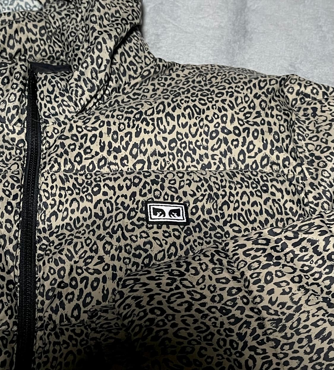 오베이 레오파드 패딩 XL 상품이미지2
