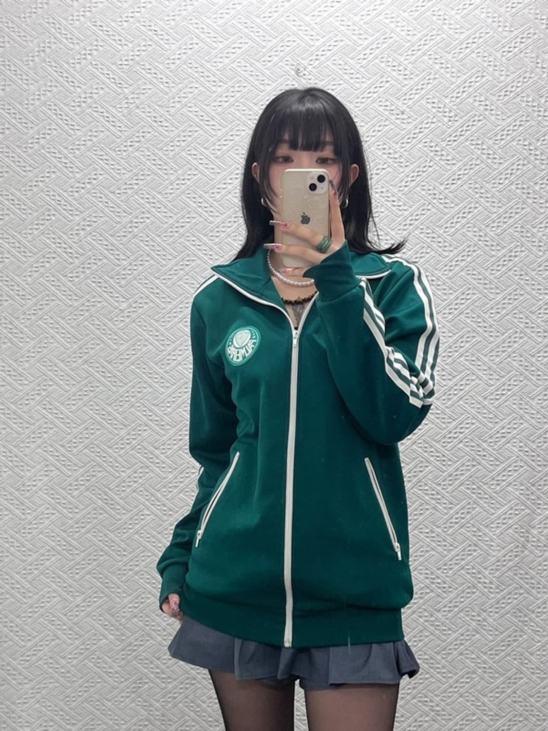 아디다스 팔메이라스 올드스쿨 딥그린 져지 집업 95 C11710 상품이미지2