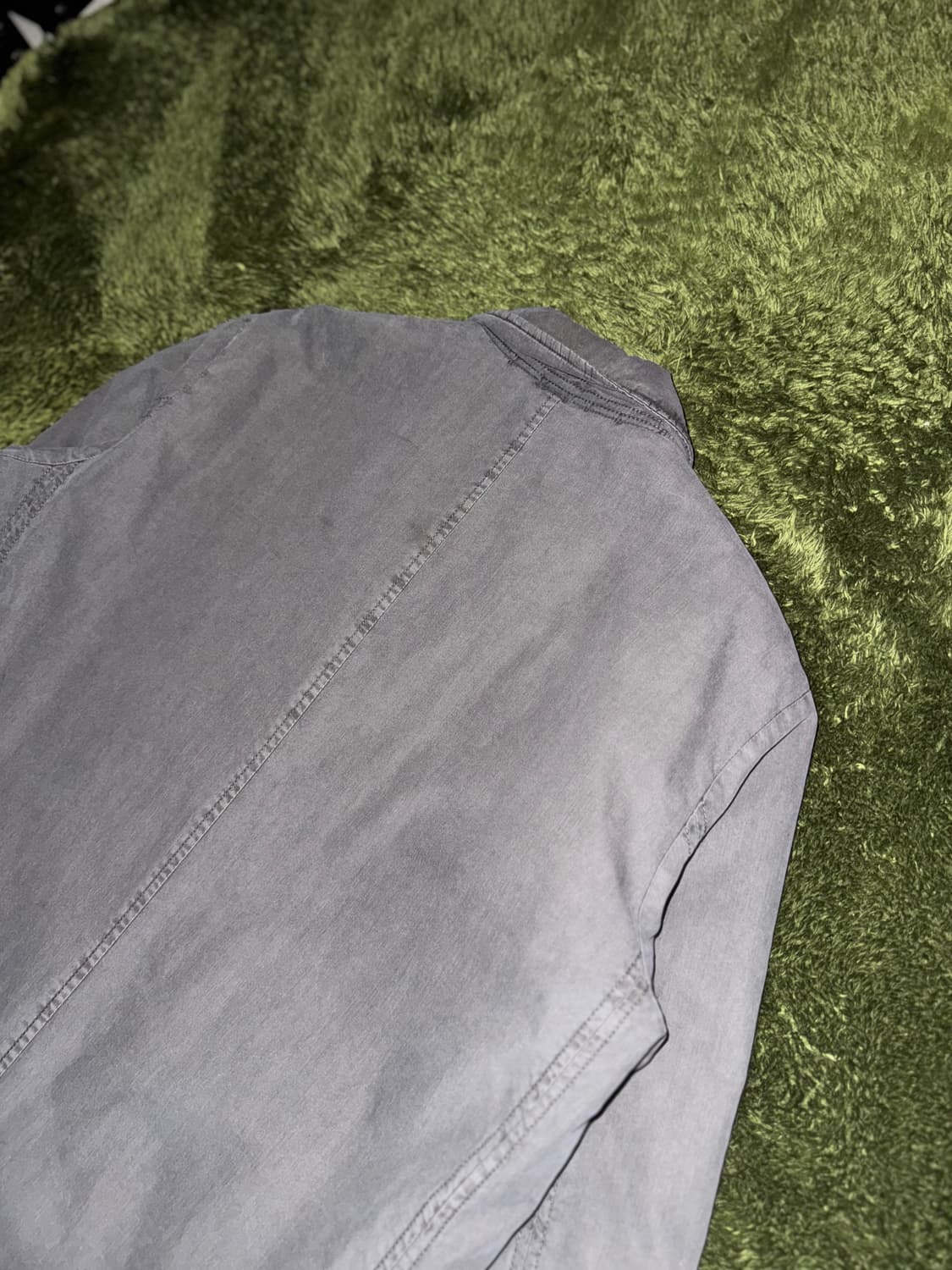 [110] Series 시리즈 패디드 워싱 스냅 버튼 코트 자켓 그레이 상품이미지8