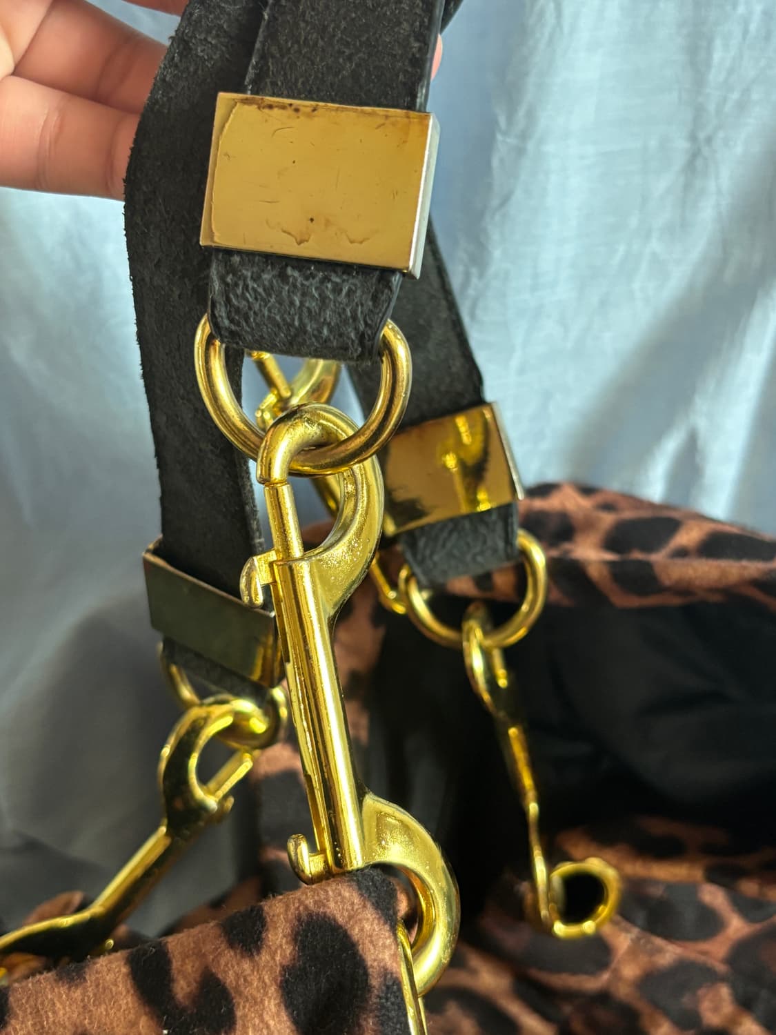 vintage dolce gabbana leopard boston bag 상품이미지5