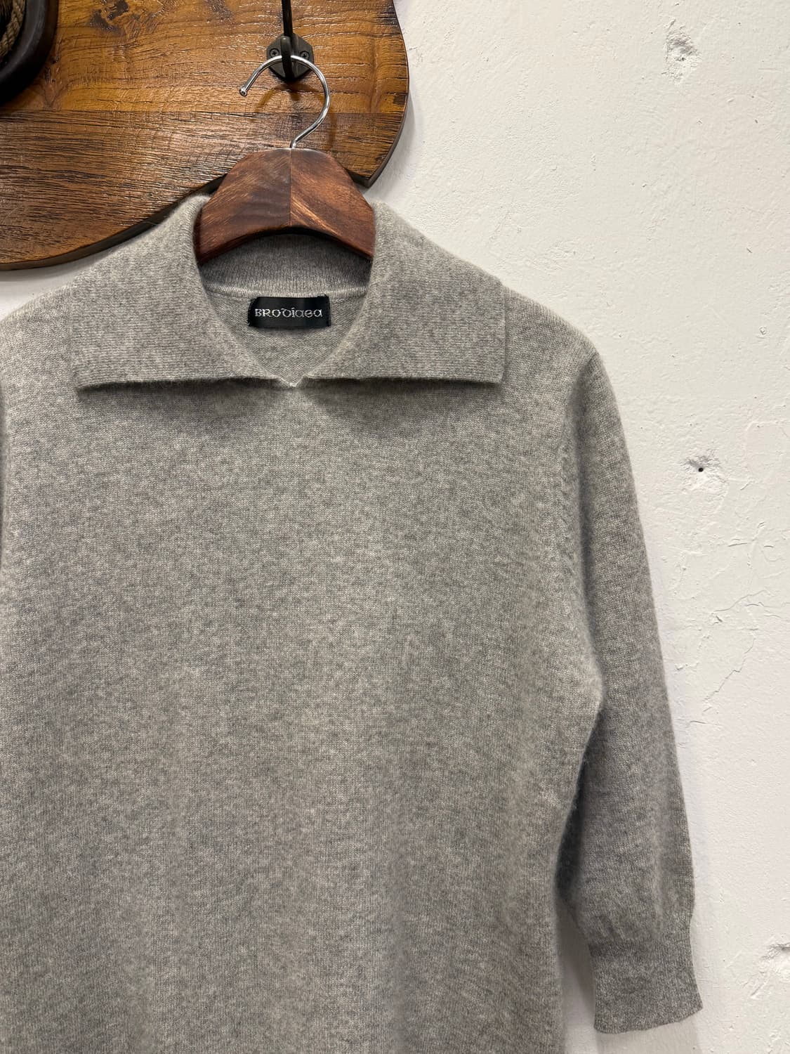 55) Cashmere 100 Knit Polo Top 상품이미지1