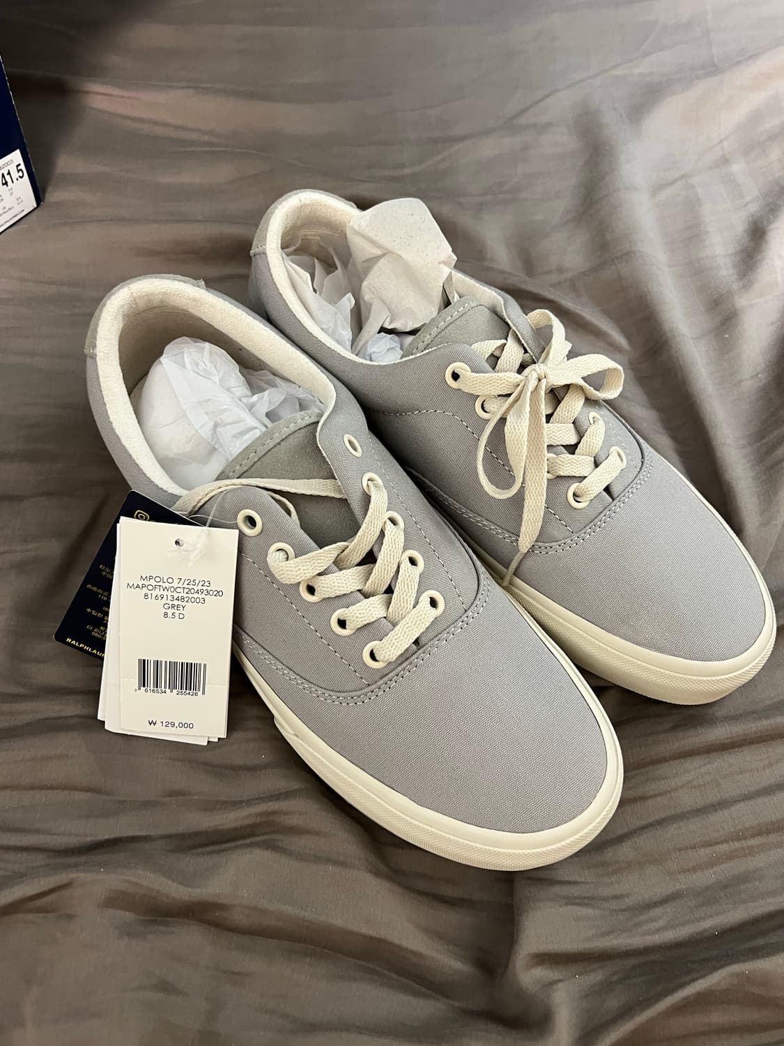 폴로 랄프로렌 키튼 스니커즈 그레이 270 새제품 상품이미지6