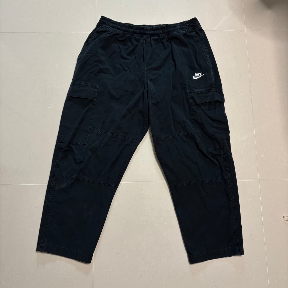 정품 나이키 퓨추라 블랙 카고팬츠 밴딩 바지 상품이미지3