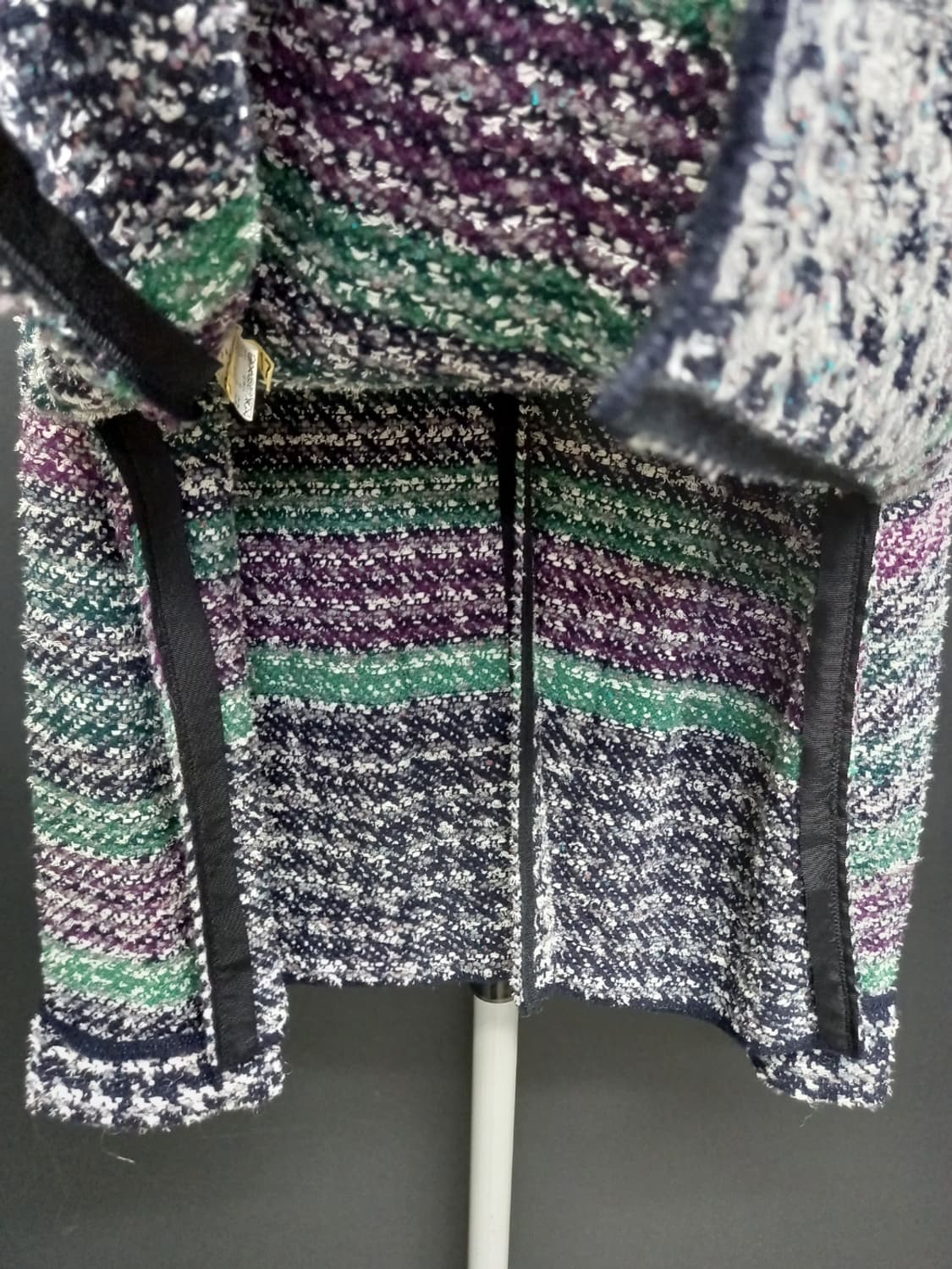 시스템 춘추 얇은트위드 가디건 F 44-77 상품이미지7