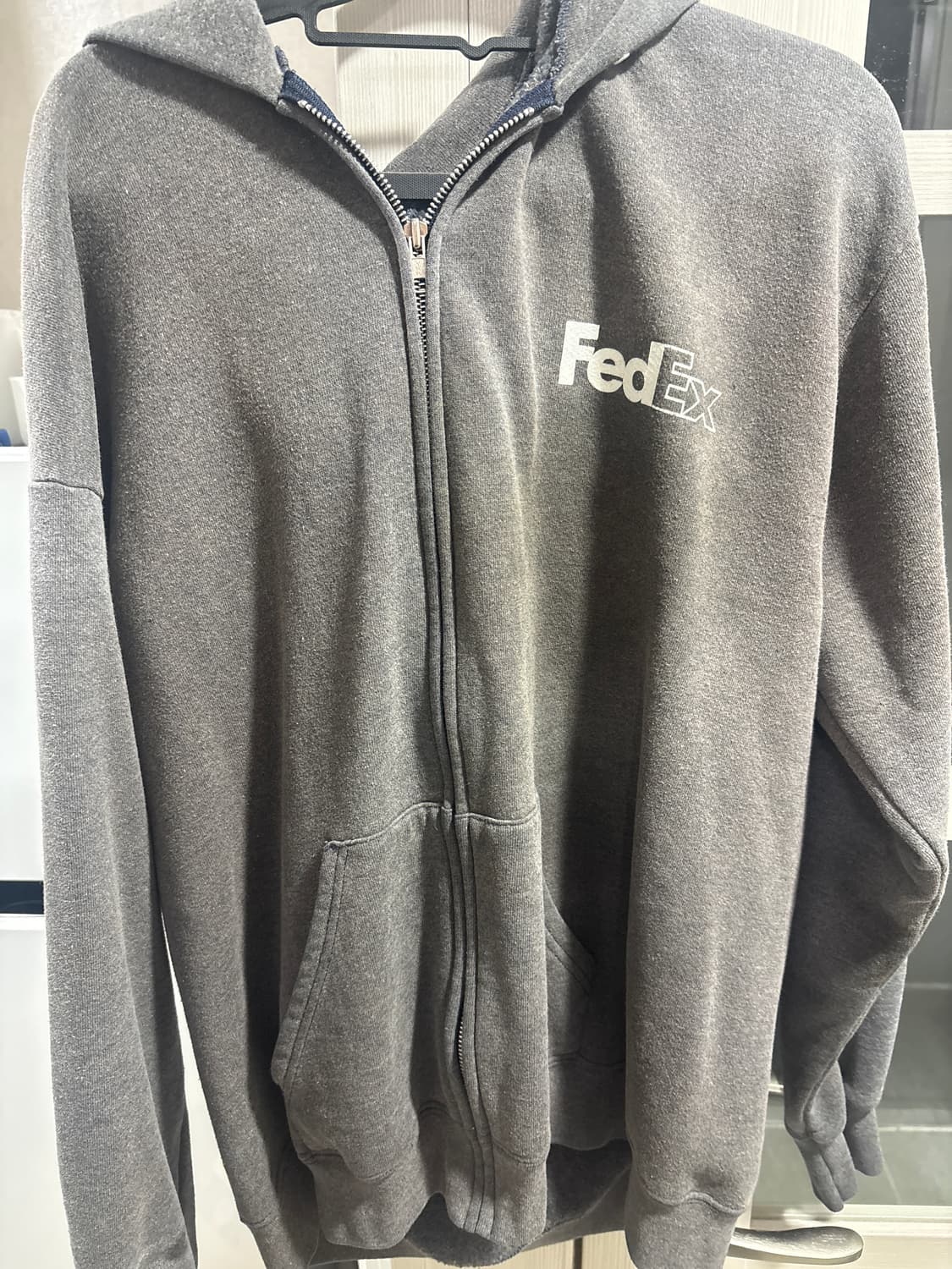 90s fedex 후드집업 그레이 xl 상품이미지1