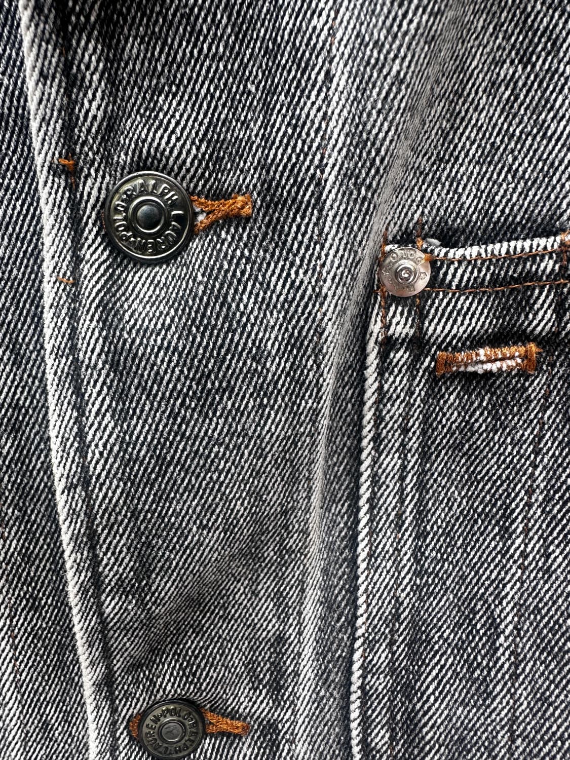 90s usa og polo dungarees denim jacket 상품이미지6