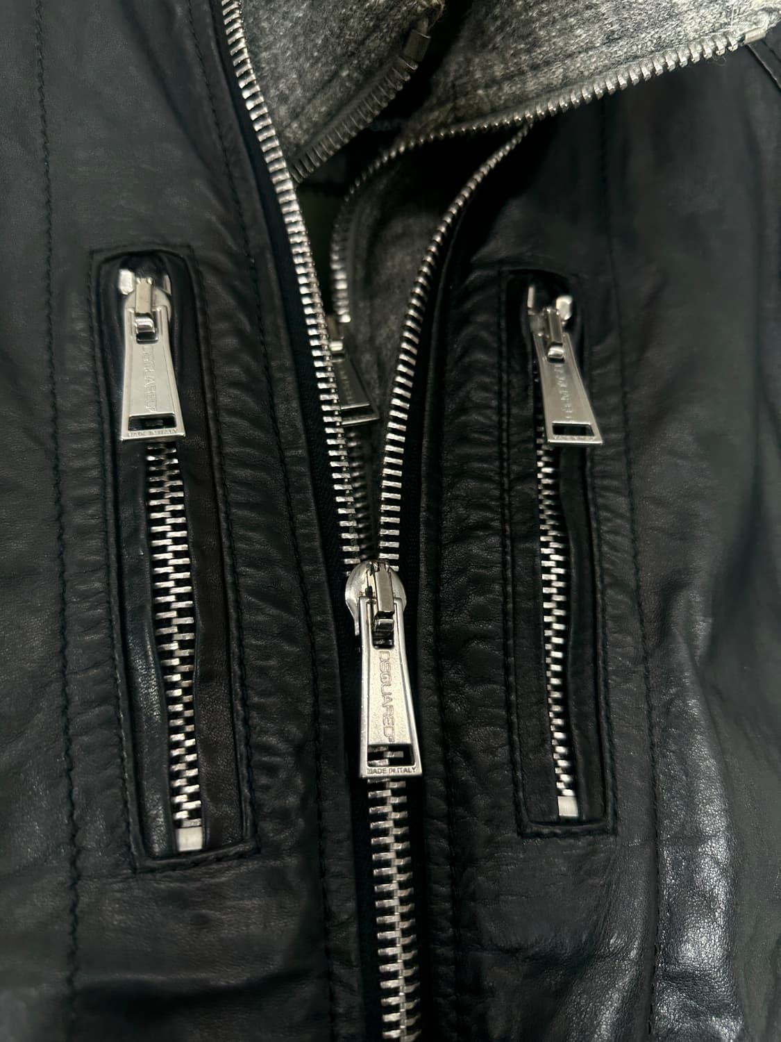 DSQUARED2 Hybrid Knit-Trim Calf Leather  상품이미지9