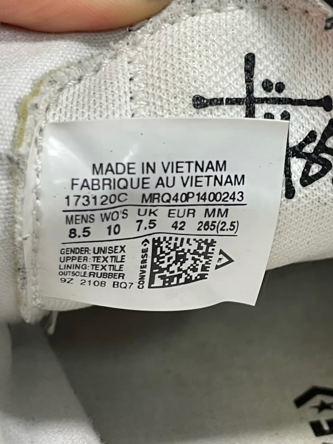 스투시 X 컨버스 스니커즈 상품이미지7