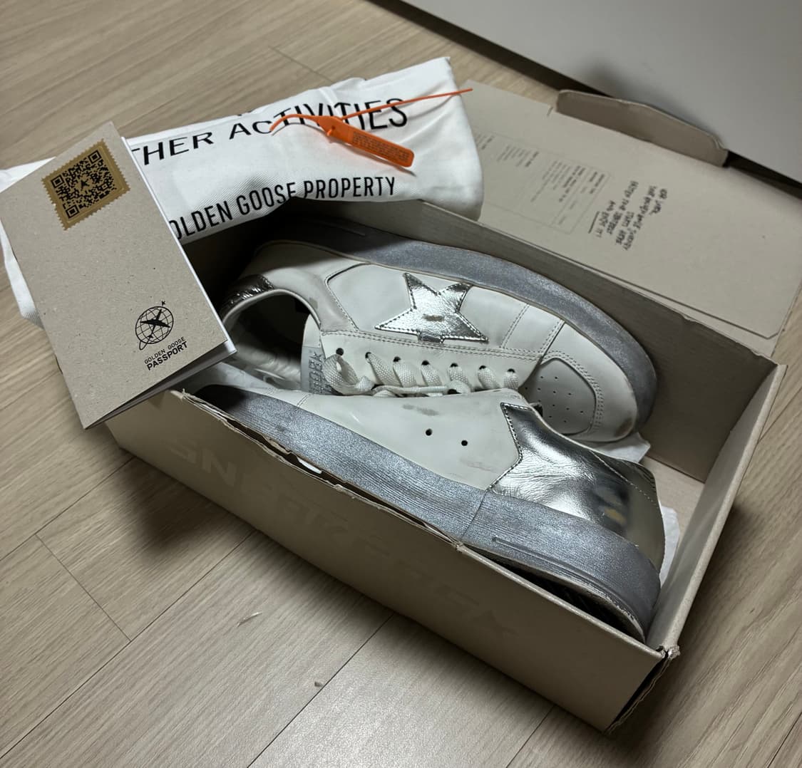(38) 골든구스 스타단 스니커즈 실버 힐 실버 스타 상품이미지1