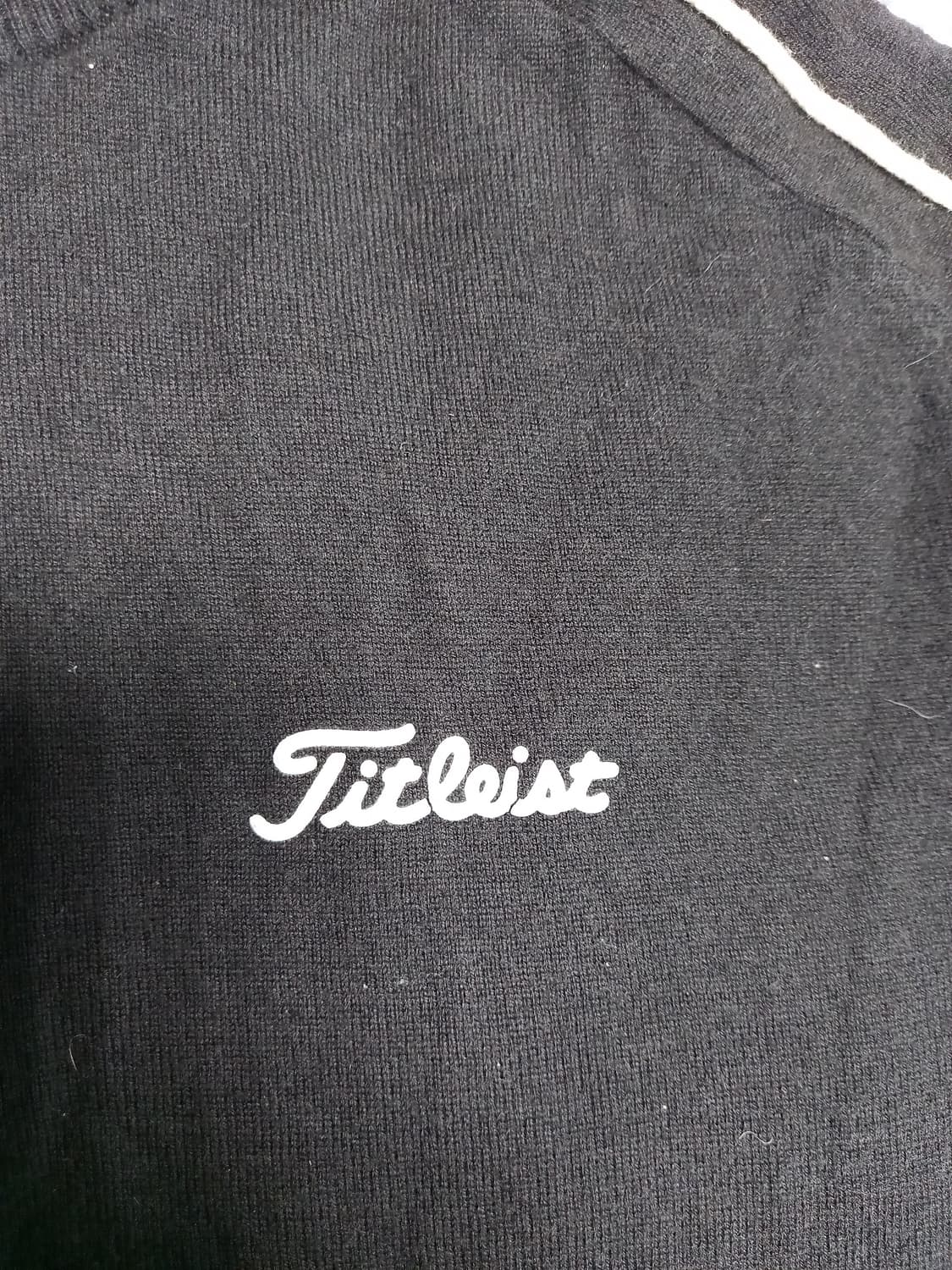 타이틀리스트 블랙 골프 니트 풀오버   L 상품이미지2